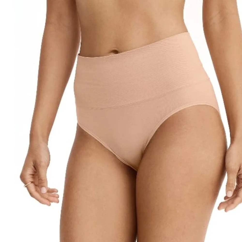 Jockey Women's Beige Tan Mid Waist 2 Pack Briefs - Picture 2 of 16